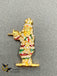 Small multicolor stones Krishna car idol