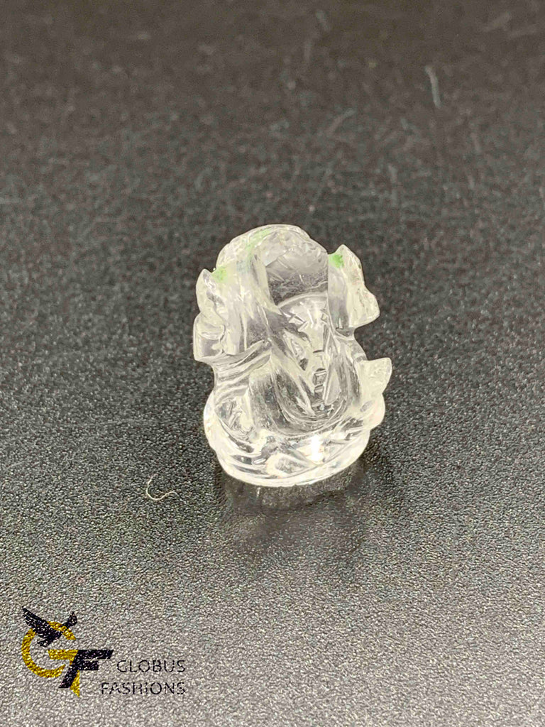 Small pure Crystal lord Ganapathy idol