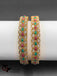 Traditional look kundan stones with multicolor stones kada bangles