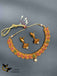 Multicolor stones Traditional antique mango shape necklace set with jumka earrings